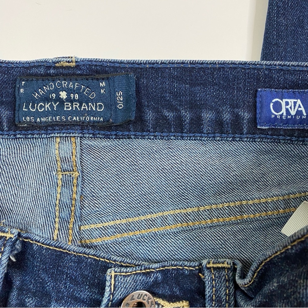Lucky‎ Brand Jeans Women's 0 Sienna Slim Boyfriend Distressed Denim Medium Wash - Picture 3 of 12